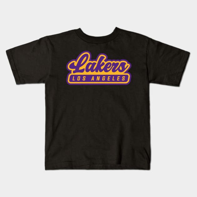 Los Angeles Lakers 01 Kids T-Shirt by Karambol